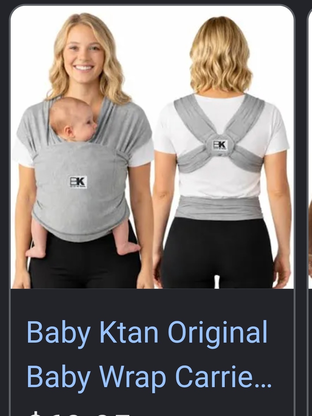 Baby K'tan Original Wrap - Blue And White